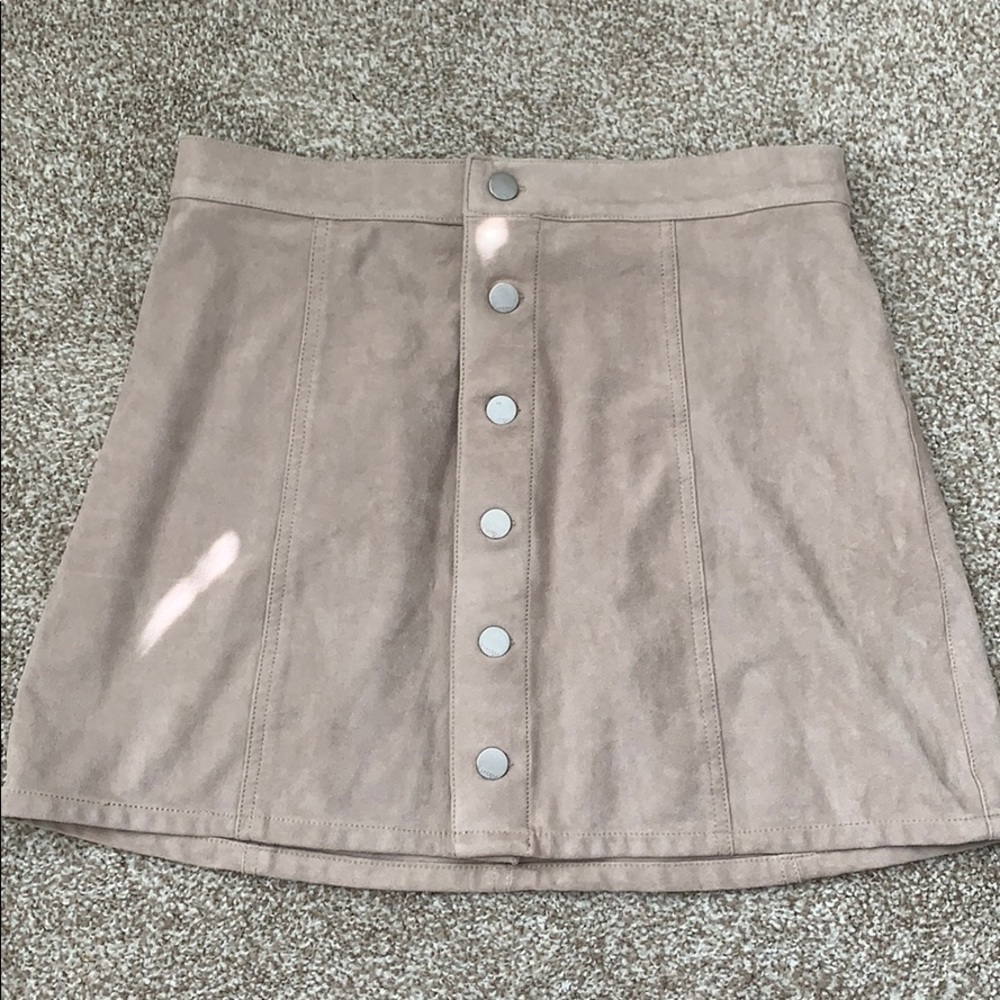 Suede Mini Skirt